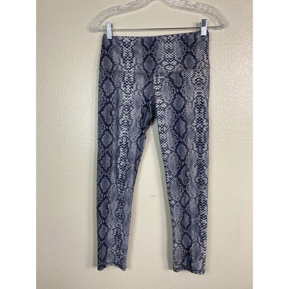 Noli Active Snakeskin Print Crop Leggings Size Small Athletic Yoga Gym Workout - Picture 10 of 11